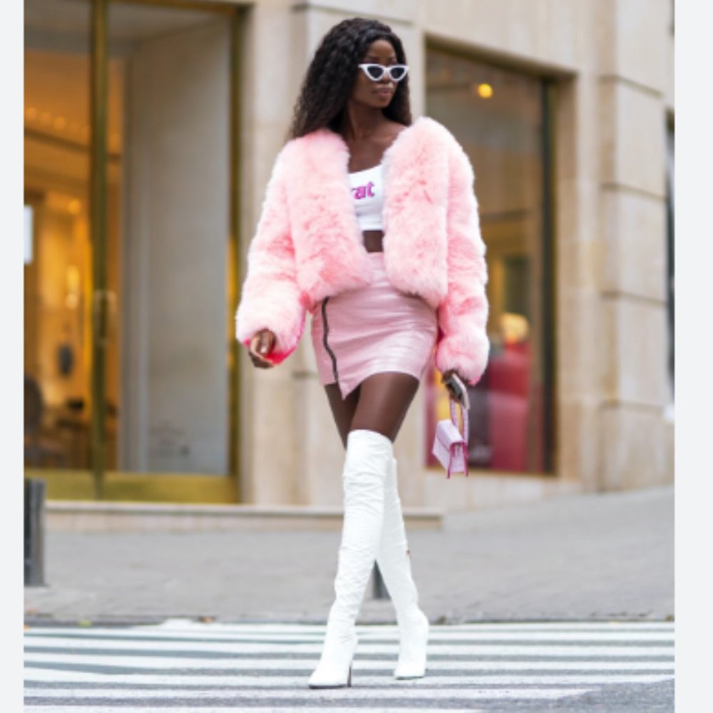 H&M Fuzzy Pink Jacket - Picture 8 of 10